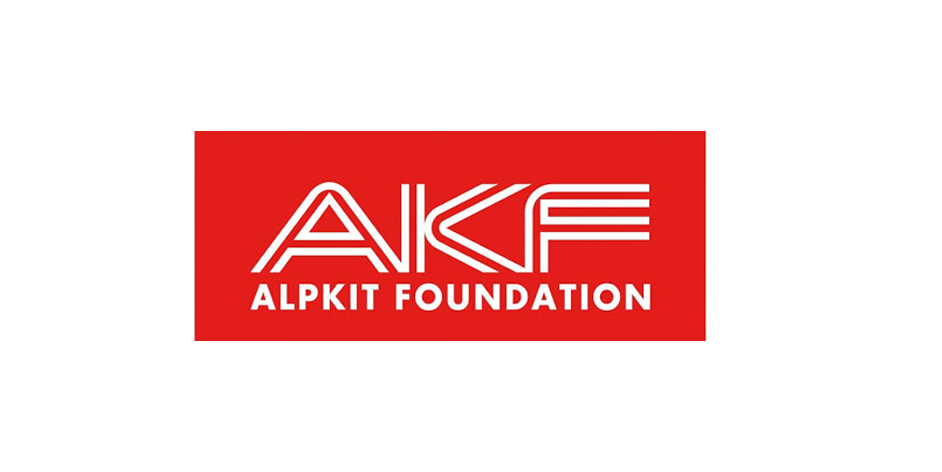 The AKF Alpkit Foundation red and white rectangular logo