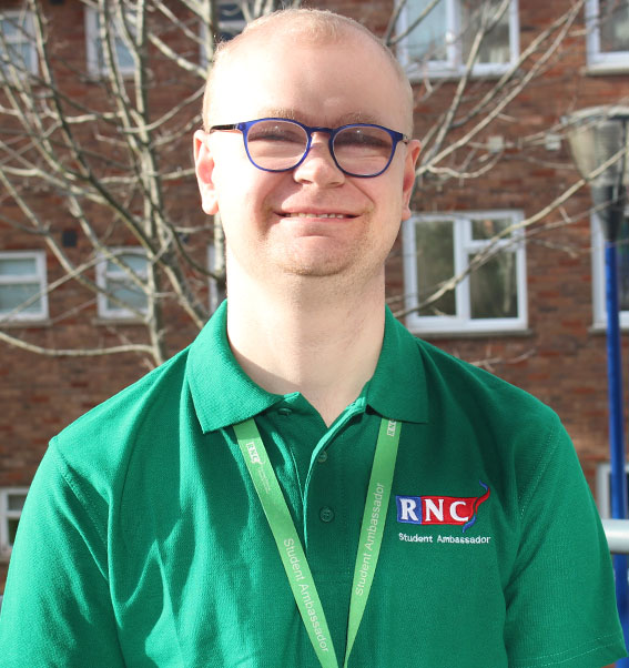 a head and shoulders picture of a male student