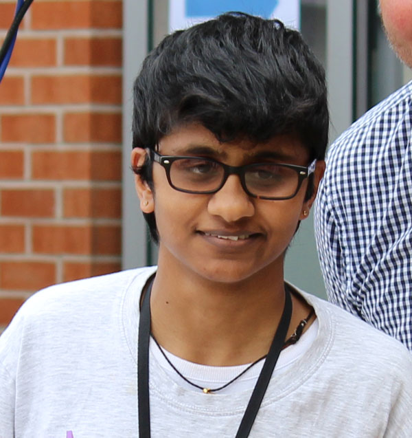 A head and shoulders shot of Sonali smiling