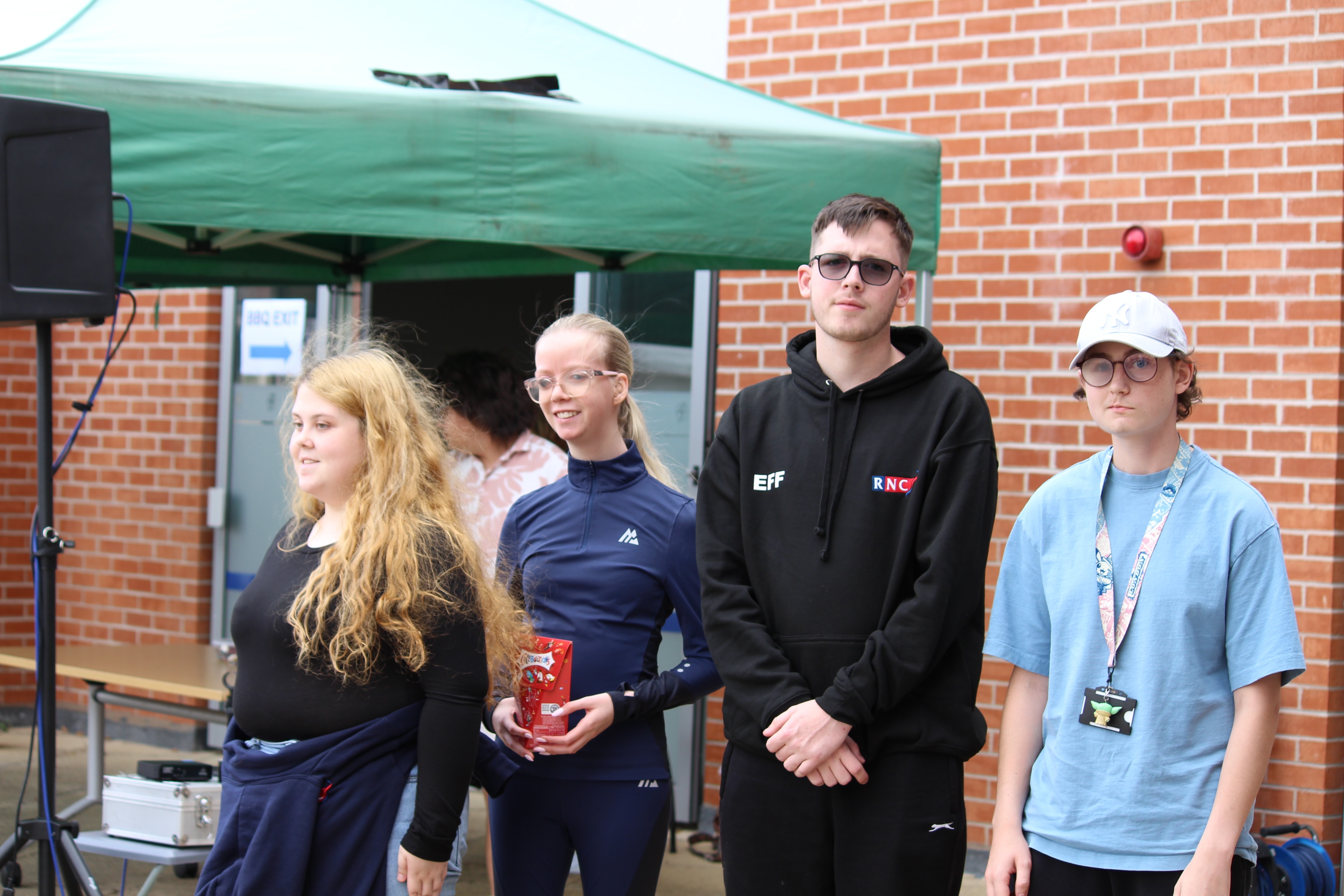 Reisha Chloe Elliot and Ewan pick up their award