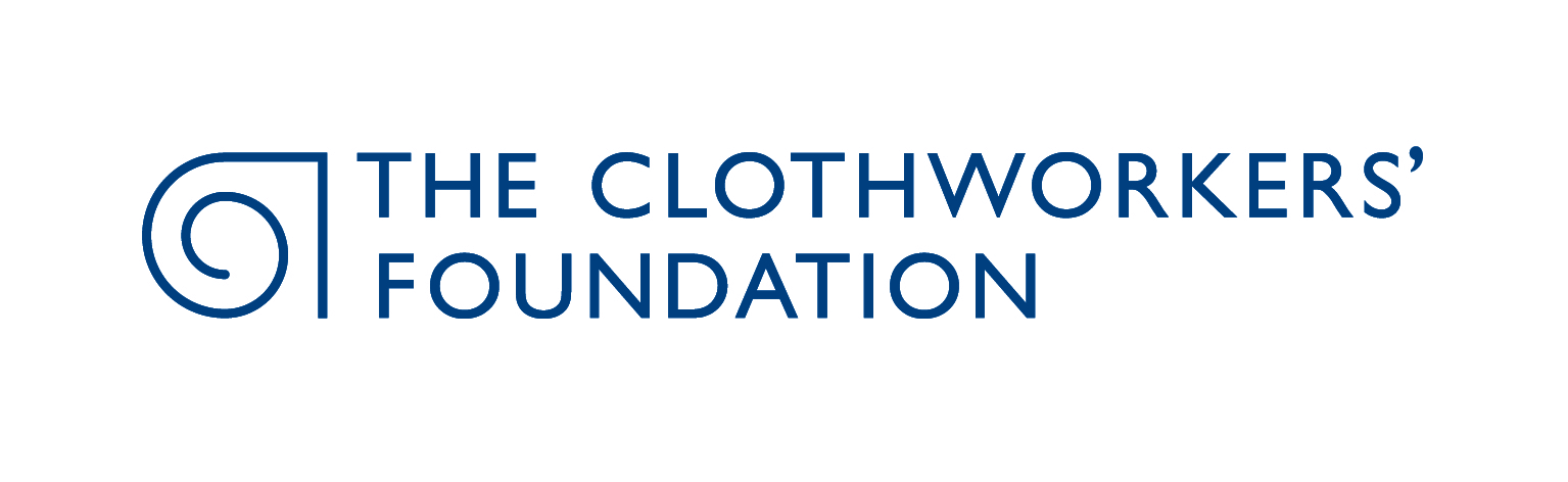 the clothworkers' foundation blue and white logo
